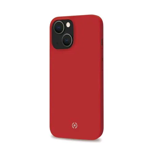 Celly Apple iPHONE 13 Cover in Silicone Liquido con Finitura Soft Touch Rosso