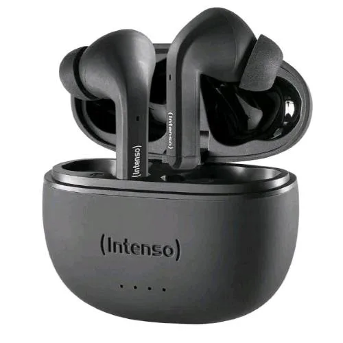Intenso T300A True Wireless Earphone Auricolari Bluetooth con Cancellazione del Rumore Black
