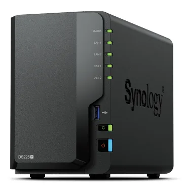 NAS SYNOLOGY DS225+ 2HD 3.5/2.51P LAN RJ45/1GBE/2P USB3.0