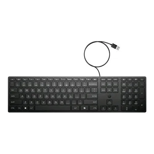 HP Desktop 320K Tastiera USB Layout a 3 Zone Full Size Nero