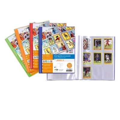 Sei Rota Asso K Album Porta Cards in PP 210X297 mm A4 10 Buste Colori Assortiti