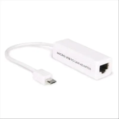Hamlet HNUMF100 Adattatore Micro USB RJ-45 10/100 Mbps Compatibile Android 4.0 o Superiore Colore Bianco
