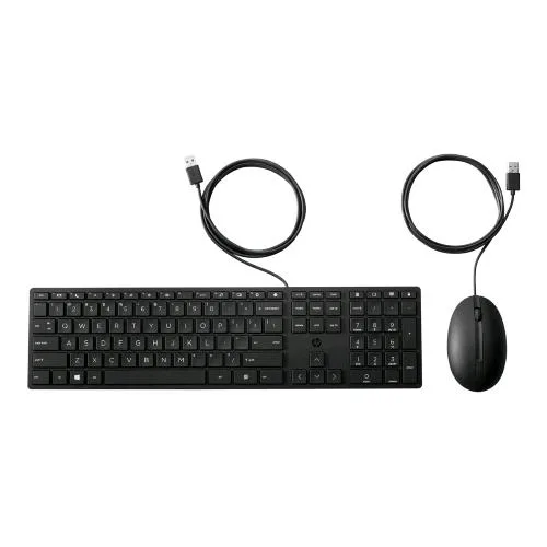 HP Desktop 320MK Set Mouse + Tastiera Full Size USB Italiana Nero
