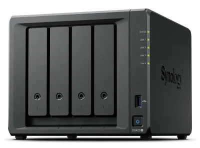 NAS SYNOLOGY DS425+ 4HD SATA2+2GB S ODIMM 1P RJ45/1GBE/1P 2.5GBE