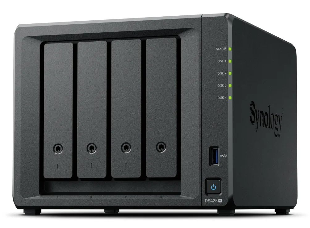 NAS SYNOLOGY DS425+ 4HD SATA2+2GB S ODIMM 1P RJ45/1GBE/1P 2.5GBE