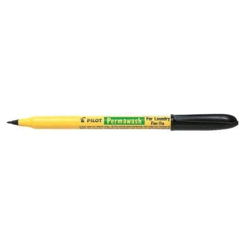 Pilot Perma Wash Marcatore Permanente Nero Punta Conica 1 mm Conf 12 Pz.