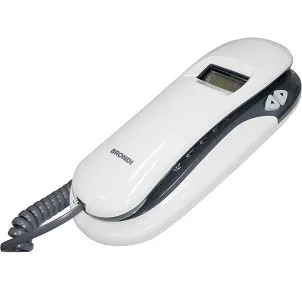 Brondi Kenoby Cid Telefono da Tavolo Identificatore di Chiamata Bianco/Grigio