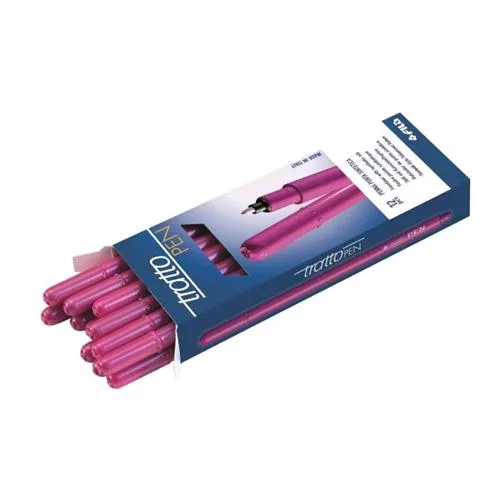 FILA Tratto Pen Penna Punta in Fibra 0.5 mm Colore Fucsia Conf. 12 Pz.