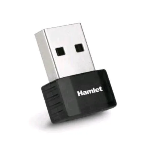 Hamlet HNWU300NN Adattatore Nano USB LAN Wi-Fi 300 Mbit Black