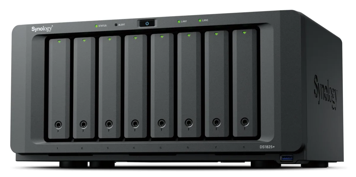 NAS SYNOLOGY DS1825+ 8X2,5SSD/3,5SA TA HDD/8GBDDR4ECC
