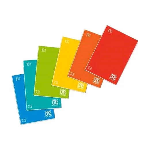 Blasetti One Color Maxi Quaderno A4 100g Righe 0C 24 Fogli Colori Assortiti Conf 10 Pz.