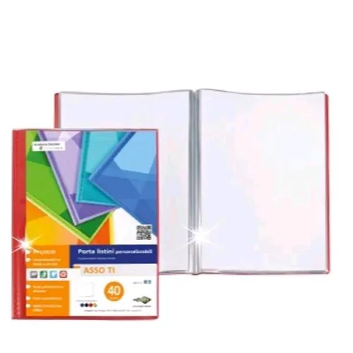 Sei Rota Asso Ti Porta Listino Personalizzabile in PP 220X300 mm 6 Buste Rosso