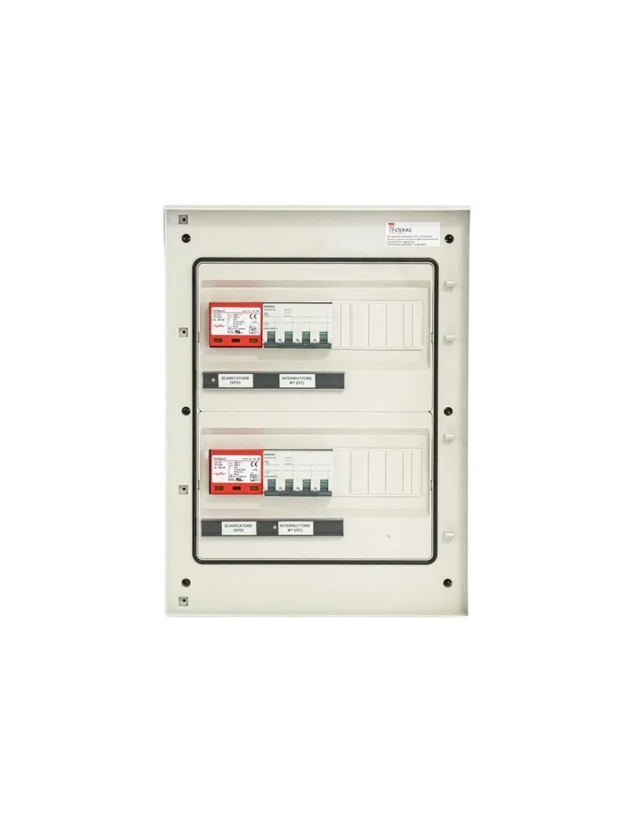 Quadro DC 2 stringhe indipendenti 2IN-2OUT 1000V 20/32A Icierre