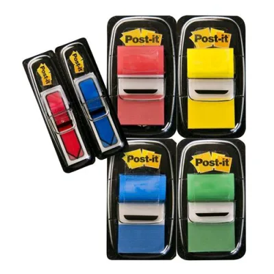 3M Post-It Segnapagina Formato Medium Col. Assortiti Conf 4 + 2