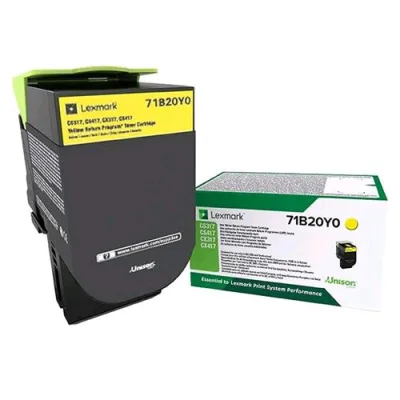 Lexmark 71B20Y0 Toner Giallo per CS/CX 317/417/517 2300 Pag