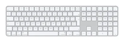 TASTIERA MAGIC APPLE KEYBOARD BIANC TOUCH ID + TAST.NUMERICO USBC