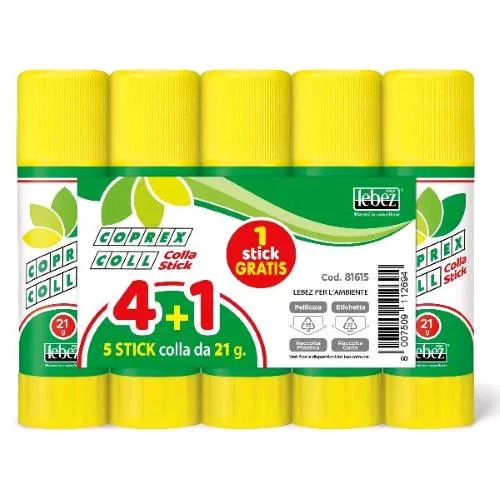 Lebez Colla Stick da 21 g Conf 5 Pz.