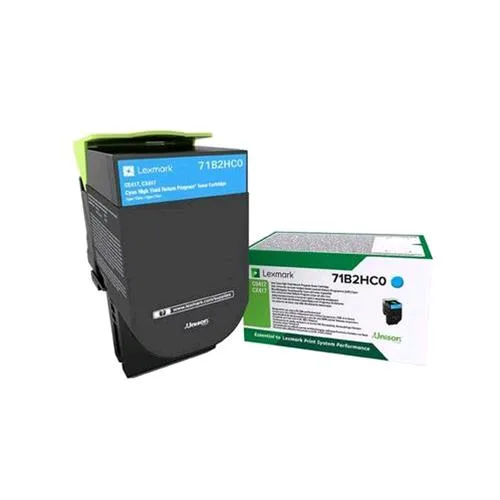 Lexmark 71B2HC0 Toner Ciano 3.500 Pagine CS/CX417/517