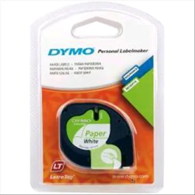 Dymo Nastro 12mm x 4m Colore White