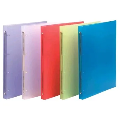 Exacompta Chromaline Raccoglitore 4 Anelli da 30 mm in PP CM 32X26.8X40 A4 Colori Assortiti Conf 10 Pz.