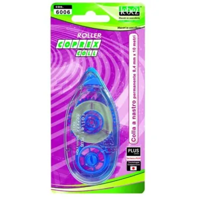 Lebez Coprex Colla a Nastro Trasparente 8.4 mm x 10 M Formato Roller