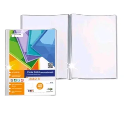 Sei Rota Asso Ti Portaliistini Personalizzabile in PP 220X300 mm 30 Buste Bianco
