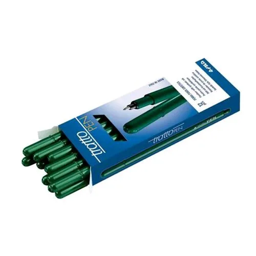 FILA Tratto Pen Penna Punta in Fibra 0.5 mm Colore Verde Conf. 12 Pz.