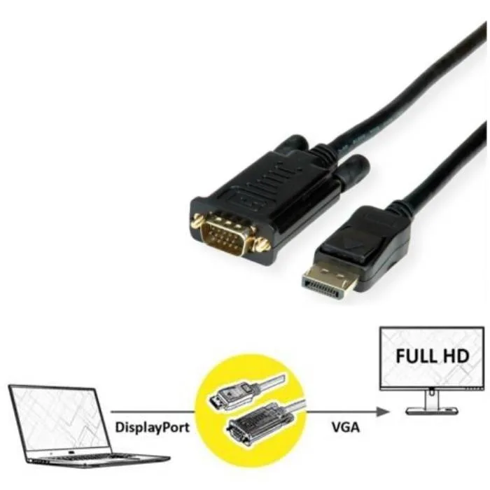 CAVO DP-VGA 2K 2MT M/M 1920X1080 @60HZ