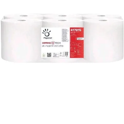 Papernet Asciugamano in Rotolo Autocut Defend Tech Formula Antibatterica 2 Veli 1980 Strappi Bianco Conf 6 Pz.