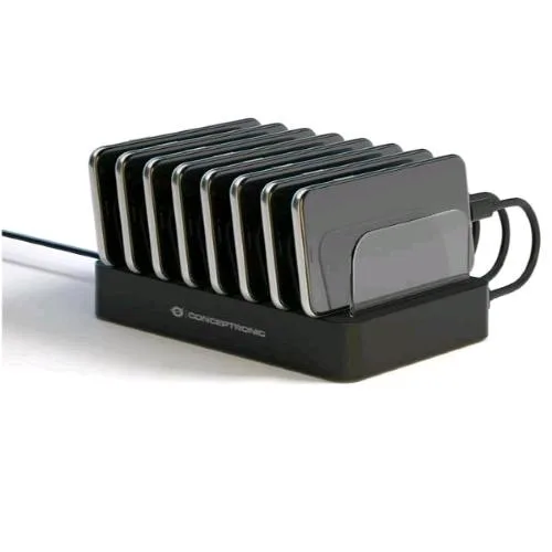 Conceptronic 8-Porte 75W USB PD Charging Station