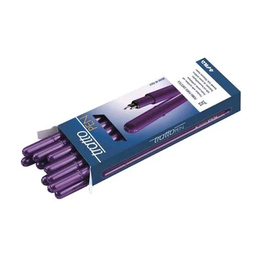 FILA Tratto Pen Penna Punta in Fibra 0.5 mm Colore Viola Conf. 12 Pz.