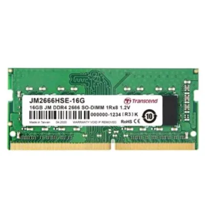 Transcend Jet RAM JM2666HSE-16G Memoria RAM 16GB 2.666MHz Tipologia So-Dimm Tecnologia DDR4
