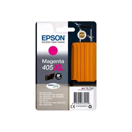 Epson 405 XL CARTUCCIA INCHIOSTRO MAGENTA 14.7 ML BLISTER CON ALLARME PER per WorkForce WF-7310, 7830, 7835, 7840; WorkForce Pro WF-3820, 3825, 4820, 4825, 4830