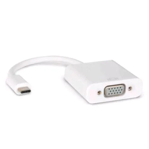 Hamlet HVATC2VGA Adattatore Video USB Type-C 3.1 To VGA 1080P Bianco