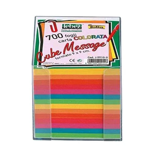 Lebez Cube Message Cubo 700 Foglietti 90MMX90MM Colori Assortiti