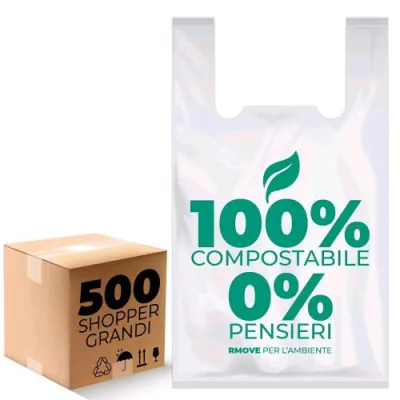 RMove Buste Shopper Biodegradabili 30X60 cm Conf 500 Pz.