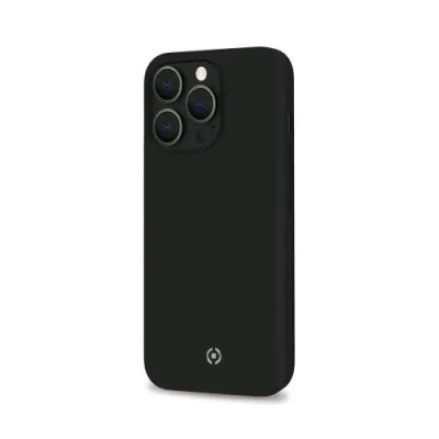 Celly Apple iPHONE 13 Pro Cover in Silicone Liquido con Finitura Soft Touch Nero