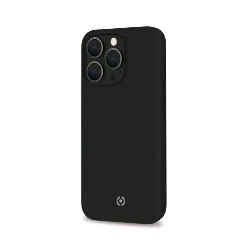 Celly Apple iPHONE 13 Pro Cover in Silicone Liquido con Finitura Soft Touch Nero