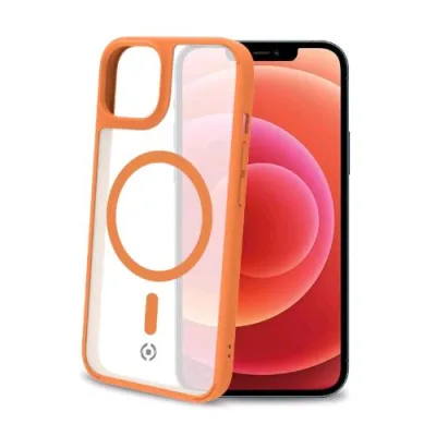 Celly Magmatt Apple iPHONE 14 Cover in Tpu con la Tecnologia Magsafe Trasparente Yellow
