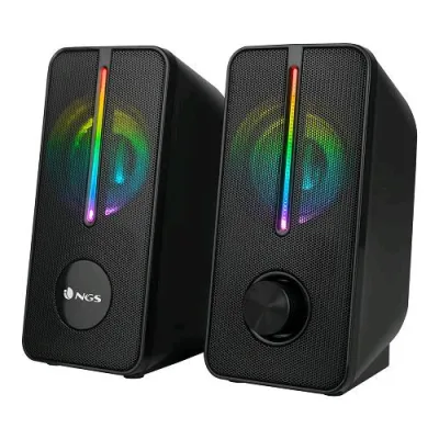 NGS GSX-150 Altoparlanti per PC 12W Illuminazione LED RGB Connessione USB Black