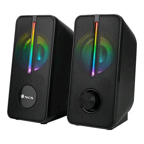 NGS GSX-150 Altoparlanti per PC 12W Illuminazione LED RGB Connessione USB Black