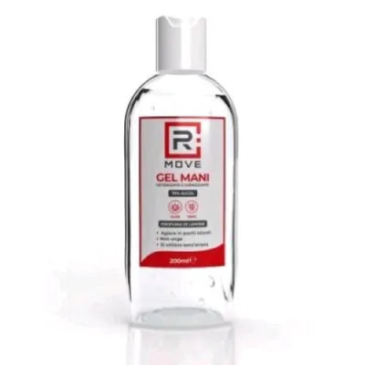 RMove Gel Igienizzante Mani Alcool 70% con Flip Top 200 ml