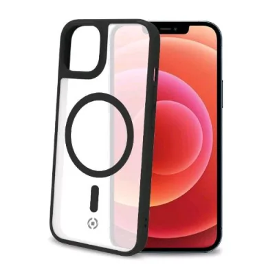 Celly Magmatt Apple iPHONE 14 Plus Cover in Tpu con la Tecnologia Magsafe Trasparente Black