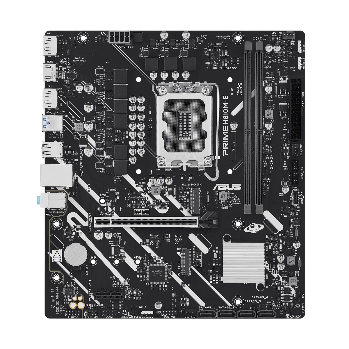MB ASUS PRIME H810M-E-CSM 1851 2D5 2M.2 2PCIE 4S3 1HD/2DP MICRO-ATX