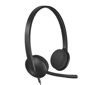 CUFFIA H340 LOGITECH USB BLACK