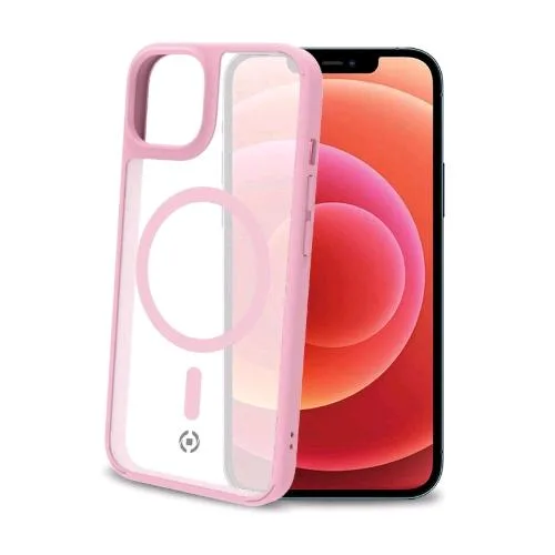 Celly Magmatt Apple iPHONE 14 Plus Cover in Tpu con la Tecnologia Magsafe Trasparente Pink