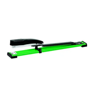 Lebez Cucitrice da Tavolo a Braccio Lungo Caricamento Anteriore 20 Fogli Tipo Punte Serie 24/6-26/6 mm Nero/Verde