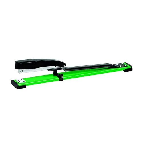 Lebez Cucitrice da Tavolo a Braccio Lungo Caricamento Anteriore 20 Fogli Tipo Punte Serie 24/6-26/6 mm Nero/Verde