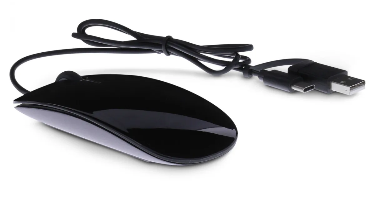 MOUSE USB-C/USB-A LMP SPACE GRAY ITALIA