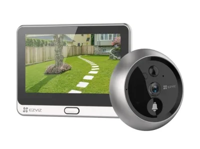 Ezviz DP2C Spioncino Digitale 1080P Video Spioncino Senza Fili con Monitor 4,3" Pollici Suoneria Campanello Integrata IP Visione Notturna Rilevamento Movimento Pir Audio Bidirezionale Grande Angolo